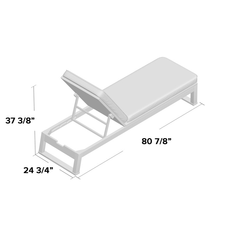 Faunce Reclining Chaise Lounge with Cushion & Reviews AllModern